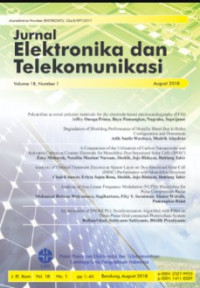Jurnal Elektronika dan Telekomunikasi (JET) Vol. 18 No. 1, 2018