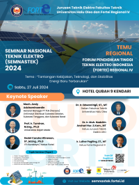 Seminar Nasional Teknik Elektro (SEMNASTEK) 2024: Tantangan Kebijakan, Teknologi, dan Stabilitas Energi Baru Terbarukan